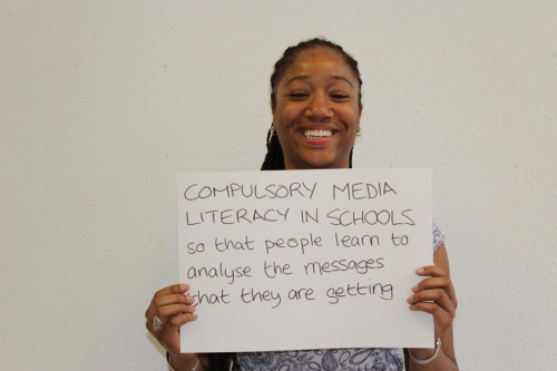 theyworkforustoo:
ÒQ: As a young woman in the UK, what change would you like to see post-election?
A: Compulsory media literacy in schools so that people learn to analyse the messages that they are getting
Ó